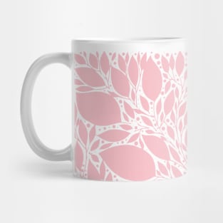 Pink leaves Mug